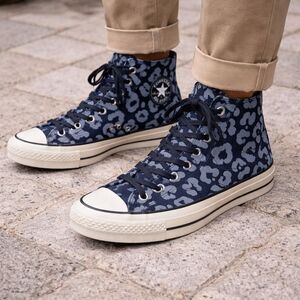 Converse Chuck 70 Reflective Leopard Hi Top Sneakers